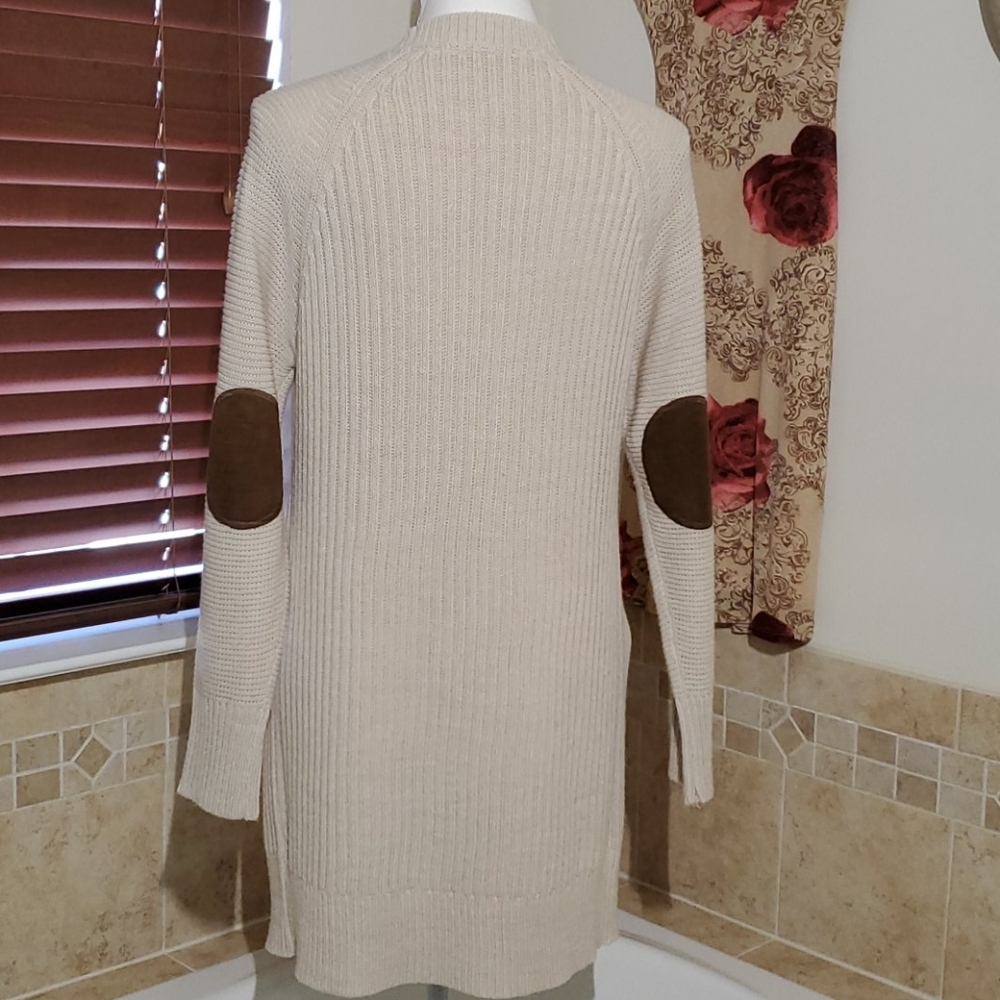 Open Cardigan with elbow patches